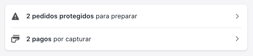 Tareas de inicio de Fraud Protect