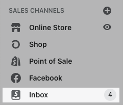 Shopify 관리자를 위한 새로운 온라인 스토어 채팅 알림